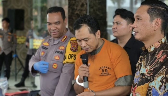 Polresta Bandar Lampung Bebaskan Tersangka Penjual Pipa Gading Gajah
