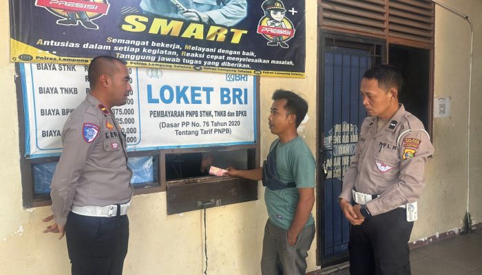 Satlantas Lampung Selatan Pastikan Layanan Samsat Bebas “Orang Dalam”