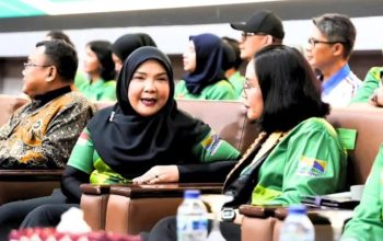 Wali Kota Eva Dwiana Hadiri Lomba Taekwondo Kajati Lampung Cup I